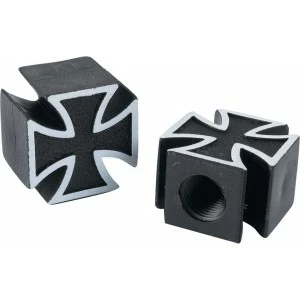 2 Bouchons De Valve TRIK TOPZ Croix De Fer Caps Shrader Noir 1 2 Bouchons De Valve TRIK TOPZ Croix De Fer Caps Shrader Noir