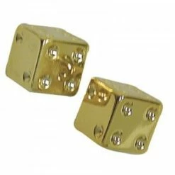 2 Bouchons De Valve TRIK TOPZ Dé Caps Shrader Or