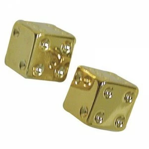 2 Bouchons De Valve TRIK TOPZ Dé Caps Shrader Or 1 2 Bouchons De Valve TRIK TOPZ Dé Caps Shrader Or