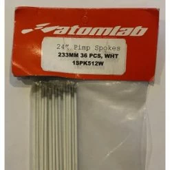 Pack De 36 Rayons ATOMLAB Acier / 233mm Blanc (BMX VTT 24") -PERIPHERIQUES Soldes Magasin pack de 36 rayons atomlab acier 233mm blanc bmx vtt 24 2