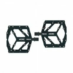 Pédales Plates KCNC SYNC PEDIA 2 Ti-dlc Slim 10mm / Noir / 230 Gr.