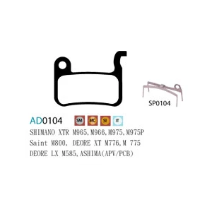 Plaquettes ASHIMA AD0104-SM Semi Metal Shimano Deore LX SLX XT XTR HONE SAINT 2 Plaquettes ASHIMA AD0104-SM Semi Metal Shimano Deore LX SLX XT XTR HONE SAINT – Image 2