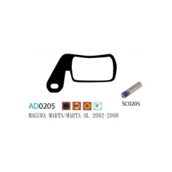 Plaquettes ASHIMA AD0205-SM Semi Metal MAGURA Marta Marta SL 2002/2008 -PERIPHERIQUES Soldes Magasin plaquettes ashima ad0205 sm semi metal magura marta marta sl 20022008 1