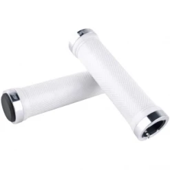 Poignées/Grips SPANK Spoon Lock-On White/Silver