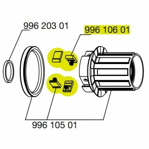 Kit Cliquets Corps Roue Libre MAVIC 99610601 ITS4 Pawls 2 Kit Cliquets Corps Roue Libre MAVIC 99610601 ITS4 Pawls – Image 2